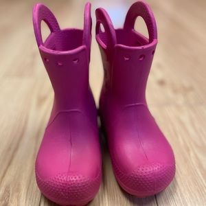 Crocs rain boots kids